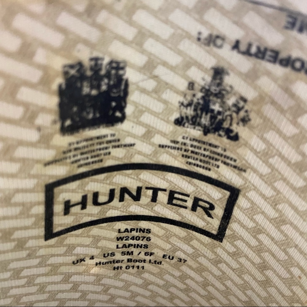 Green Hunter Lapins Boots US 6F, EU37 - Picture 7 of 16